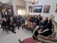 دیدار نوه امام خمینی(ره) با خانواده شهید سیدحسن نصرالله در بیروت