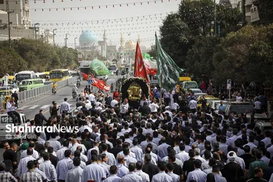 گزارش تصویری | مراسم تشییع پیکر آتش‌نشان فداکار «شهید رضا فخریان» در مشهد
