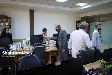 گزارش تصویری | بازدید جمعی از اعضای شورای شهر از موسسه شهرآرا به مناسبت روز خبرنگار