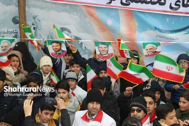 گزارش تصویری حضور باشکوه مردم مشهد در راهپیمایی ۲۲ بهمن