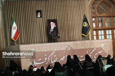گزارش تصویری | مراسم چهلمین روز شهادت رهبر شهید انقلاب اسلامی در حرم مطهر رضوی