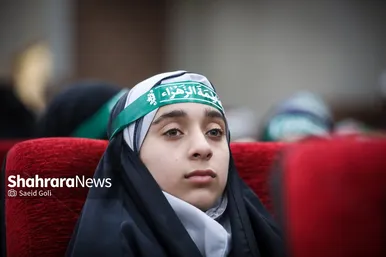 مراسم اختتامیه عهد کودکان دبستانی با حاج قاسم سلیمانی