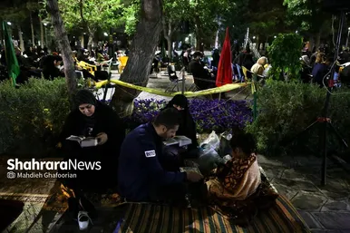 مراسم احیای شب ۲۱ ماه رمضان در بهشت رضا(ع)