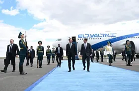 رئیس رژیم صهیونیستی به قزاقستان سفر کرد