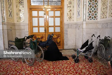 گزارش تصویری | عزاداری هئیت باغ گندم یزد در حرم مطهر رضوی