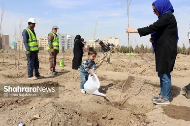 مراسم روز درختکاری در مشهد