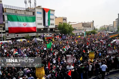 عکس‌هایی از مراسم تشییع پیکر شهید اسماعیل هنیه در تهران - ۱