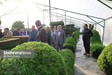 گزارش تصویری | بازدید از مرکز تولیدات سازمان پارک‌ها و فضای سبز