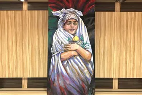 قدس در آغوش کودک فلسطینی