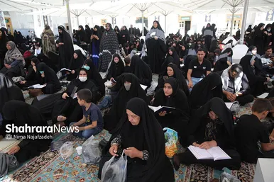 عزاداری شهادت امام رضا(ع) درخیابان های منتهی به حرم مطهر