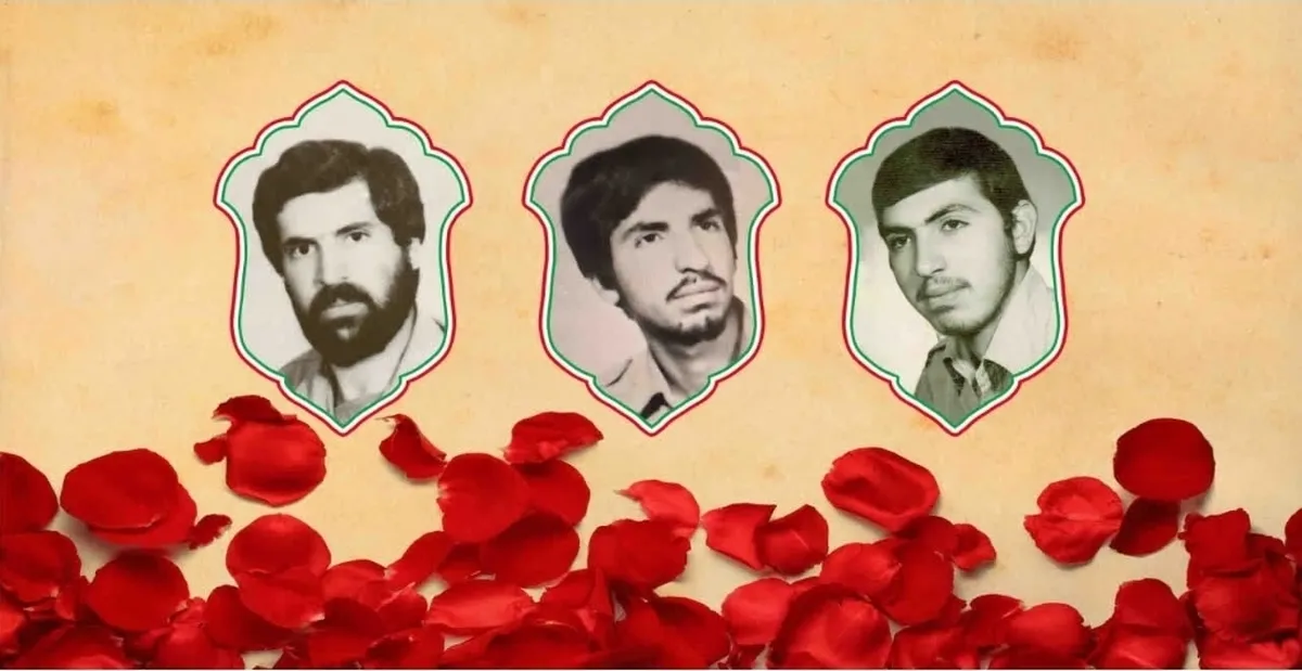 مادر والامقام سه شهید البرزی به فرزندانش پیوست