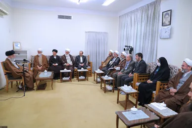 دیدار اعضای هیئت‌علمی پنجمین کنگره جهانی حضرت‌رضا(ع) با رهبر معظم انقلاب