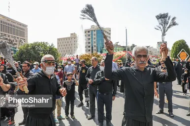 پیاده‌روی جاماندگان اربعین حسینی در مشهد