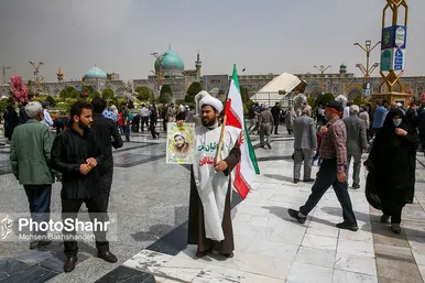 تشییع پیکر دومین شهید روحانی حادثه تروریستی حرم رضوی