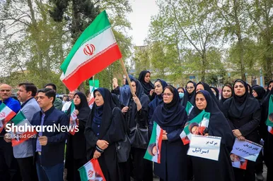 گزارش تصویری | تجمع سراسری کادر سلامت در محکومیت حملات غیرانسانی آمریکایی-صهیونی در بیمارستان امام رضا (ع) مشهد