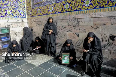 گزارش تصویری | عزاداری شهادت رهبر معظم انقلاب اسلامی، در حرم امام‌رضا(ع) - ۱