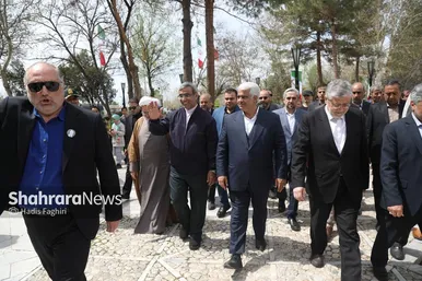 گزارش تصویری | بازدید استاندار خراسان رضوی و شهردار مشهد از چند بوستان سطح شهر و آرامگاه فردوسی در روز طبیعت