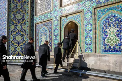 عکس‌هایی از آیین سنتی«صلا» همزمان با اولین روز ماه محرم در حرم مطهر رضوی