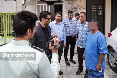 گزارش تصویری | بازسازی صحنه قتل پدر توسط پسر در خیابان سیدرضی مشهد