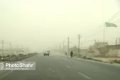 گرد و خاک و کاهش دید افقی در محور سرخس_تایباد (۴ مهر ۱۴۰۳)