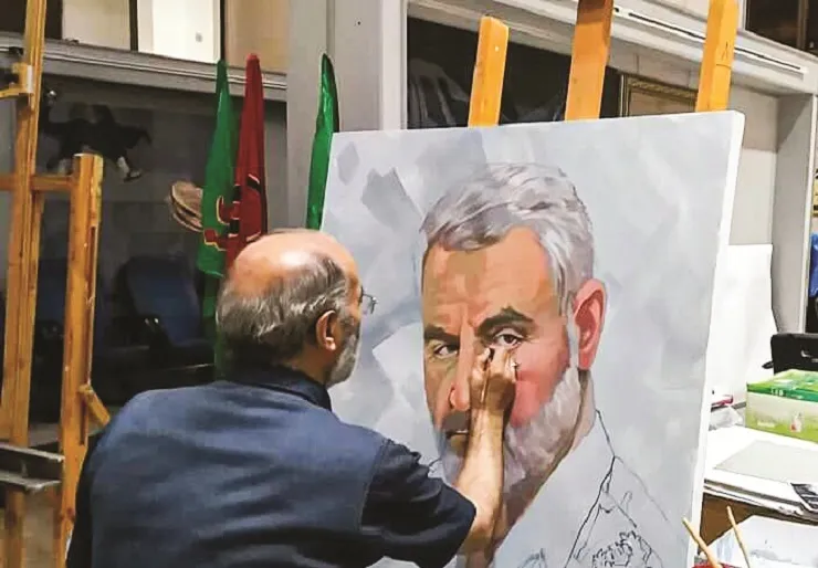 خلق آثار هنری برای گرامیداشت یاد حاج‌قاسم سلیمانی