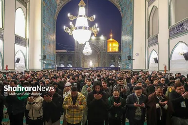 گزارش تصویری | آیین معنوی اعتکاف در حرم مطهر رضوی