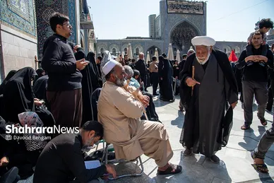 عزادرای شهادت امام رضا (ع) در حرم مطهر رضوی