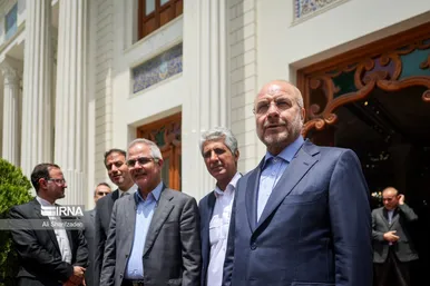 عکس‌هایی از دیدارهای رئیس مجلس با میهمانان خارجی مراسم تحلیف