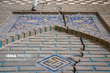 عکس‌هایی از ترک‌های مسجد سید اصفهان