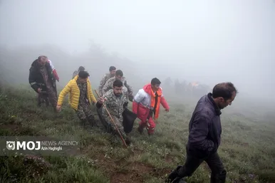 عکس‌هایی از محل سانحه برای بالگرد حامل رئیس جمهور