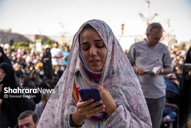 مراسم دعای عرفه در حرم مطهر رضوی