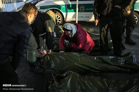 تصاویر تلخ از خانواده&zwnj; جان&zwnj;باختگان حادثه سقوط بهمن در ارتفاعات تهران