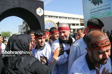 استقبال از طولانی‌ترین کاروان پیاده‌روی اربعین در مشهد مقدس