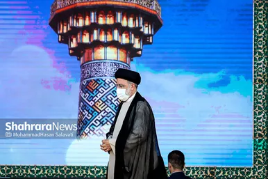سخنرانی رئیس جمهور منتخب در حرم مطهر رضوی