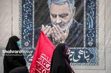 اجتماع عزاداران فاطمی و تشییع پیکر ۹ شهید دفاع مقدس و مدافع حرم