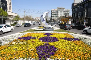 گزارش تصویری | المان های گل در نوروز ۱۴۰۴ مشهد