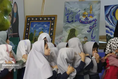 گزارش تصویری | جشن شکوفه‌ها در حرم امام رضا (ع) | کلاس اولی‌ها در پناه امام مهربانی‌ها