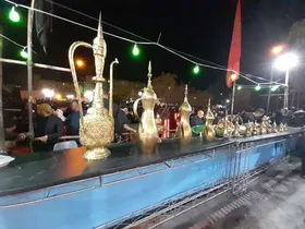 ویدئو| برپایی خیمه عزاداری در محله مطهری مشهد به یاد شهدا