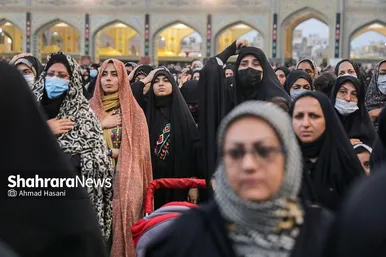 اجتماع عاشورائیان در حرم مطهر رضوی