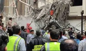 بیرون آوردن یک نفر زنده از زیر آوار متروپل؛ تکذیب شد