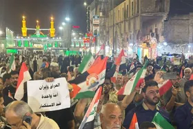ویدئو | تجمعات مردمی به عراق رسید؛ برادران ایرانی&zwnj;مان را تنها نمی&zwnj;گذاریم