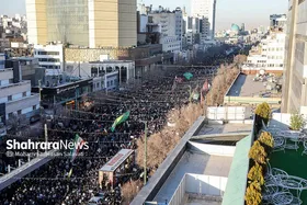 گزارش تصویری | مراسم تشییع پیکر شهدای مدافع امنیت در مشهد (۲۲ دی ۱۴۰۴) - ۲