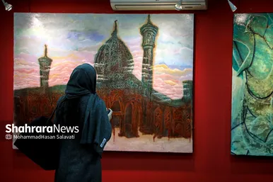 نمایشگاه نقاشی خط، یادبود شهدای شاهچراغ در مشهد