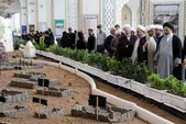 بازدید رئیس بعثه مقام معظم رهبری از نمایشگاه «در آستان بقیع»