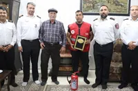 تقدیر آتش نشانی مشهد از راننده وظیفه شناس