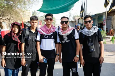 گزارش تصویری | زائران پیاده اربعین در طریق العلماء