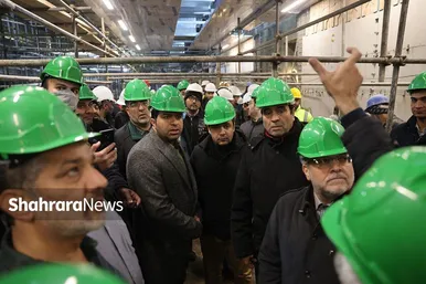 گزارش تصویری | بازدید شهردار مشهد مقدس و جمعی از اعضای شورای اسلامی شهر از روند احداث فاز یک خط ۳ مترو مشهد (۲۵ بهمن ۱۴۰۳)