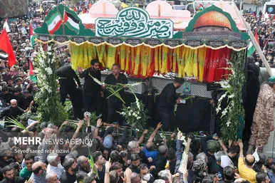 عکس‌هایی از مراسم تشییع پیکر شهید اسماعیل هنیه در تهران- ۲