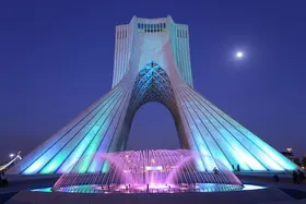 ویدئو| نمایی متفاوت از برج آزادی تهران