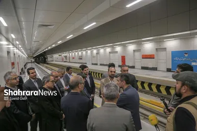 گزارش تصویری | بازدید میدانی مدیران شهرداری مشهد از فعالیت فاز یک خط سه مترو (۵ خرداد ۱۴۰۴)